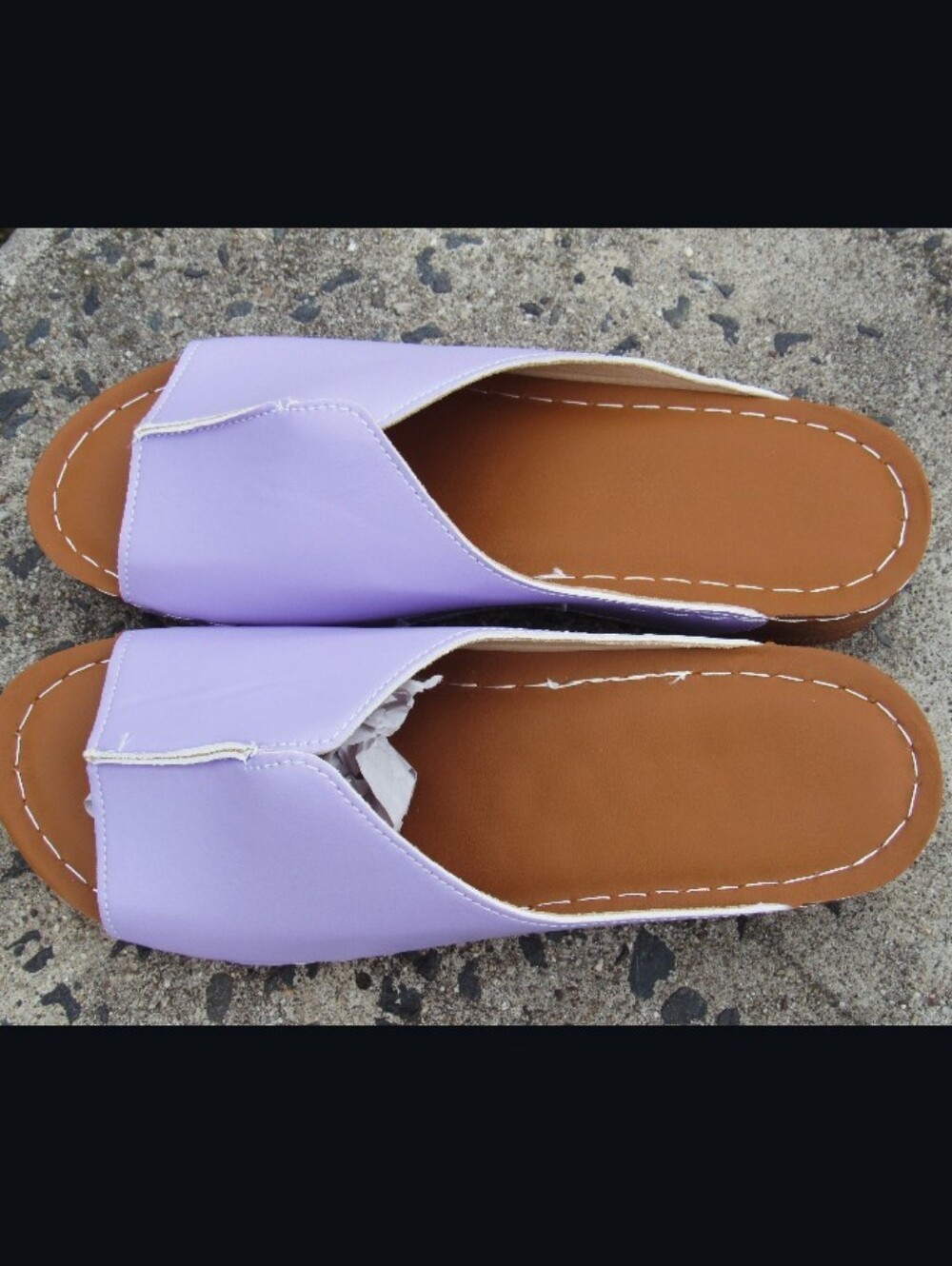 Lilac Slide Sandals - Picture 3 of 6